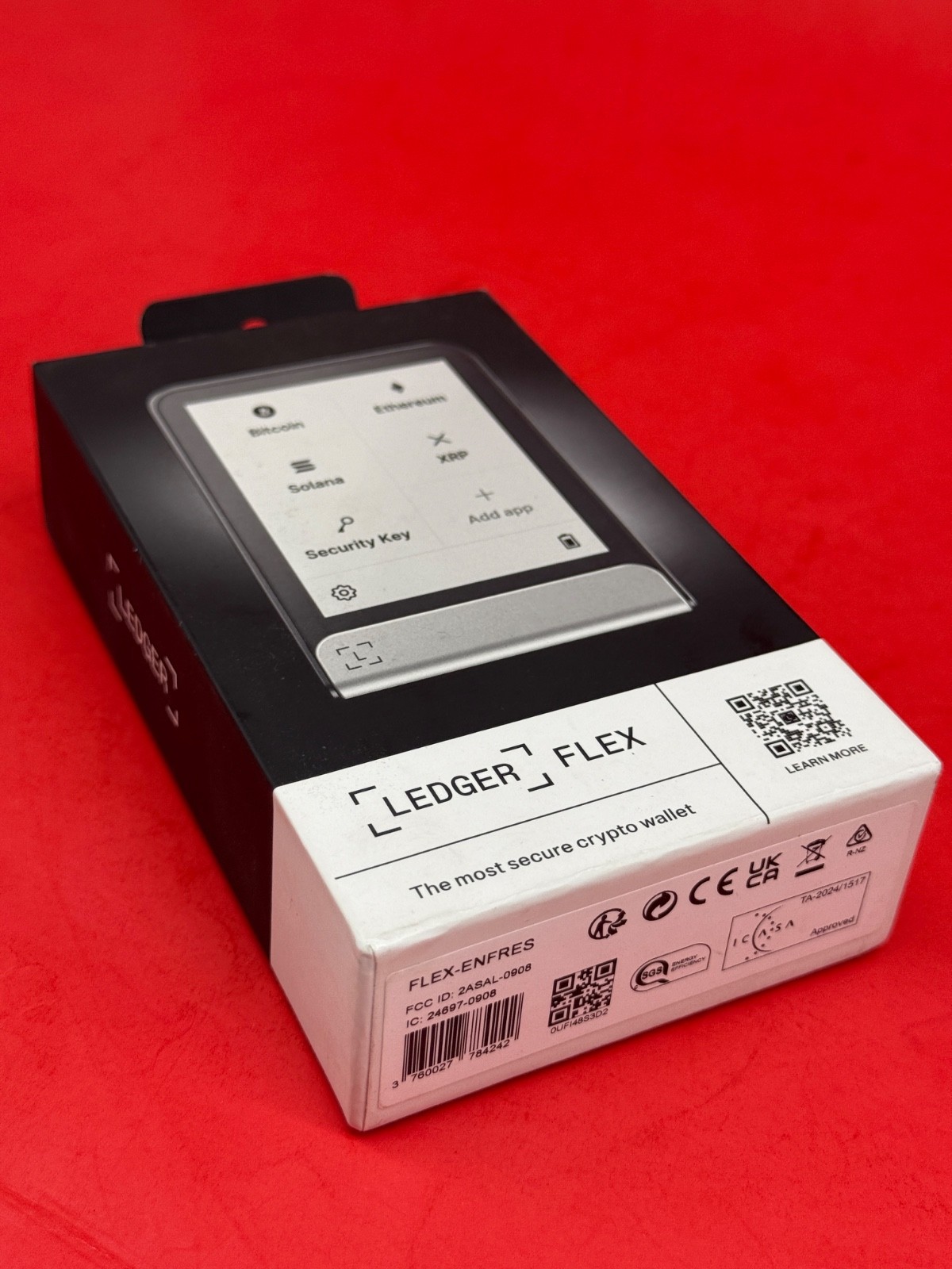 Ledger Flex Crypto Hardware Wallet E Ink Touch Screen - Bluetooth - Graphite