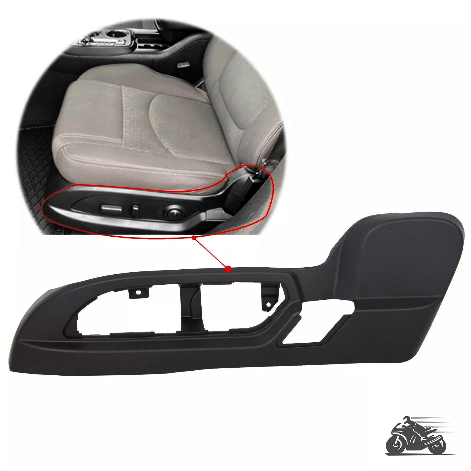 For Traverse Acadia Enclave 2009-2017 Driver Seat Switch Track Cover Bezel Trim