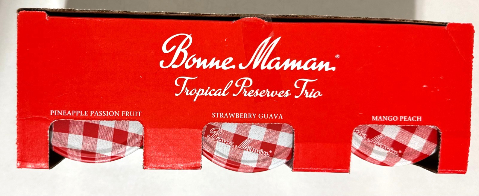 Bonne Maman Tropical Preserves Pineapple Passion Strawberry Guava Mango Peach