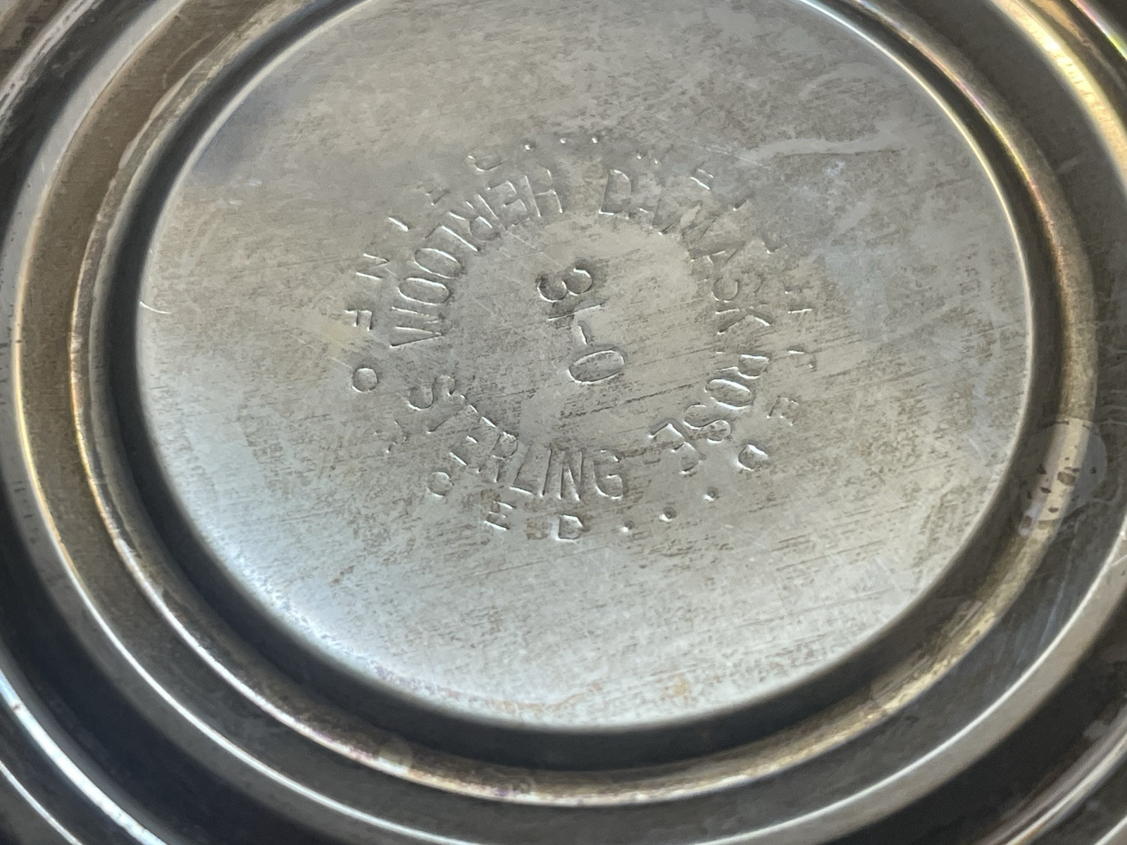 Oneida "Damask Rose" Sterling Silver Weighted Compote. S