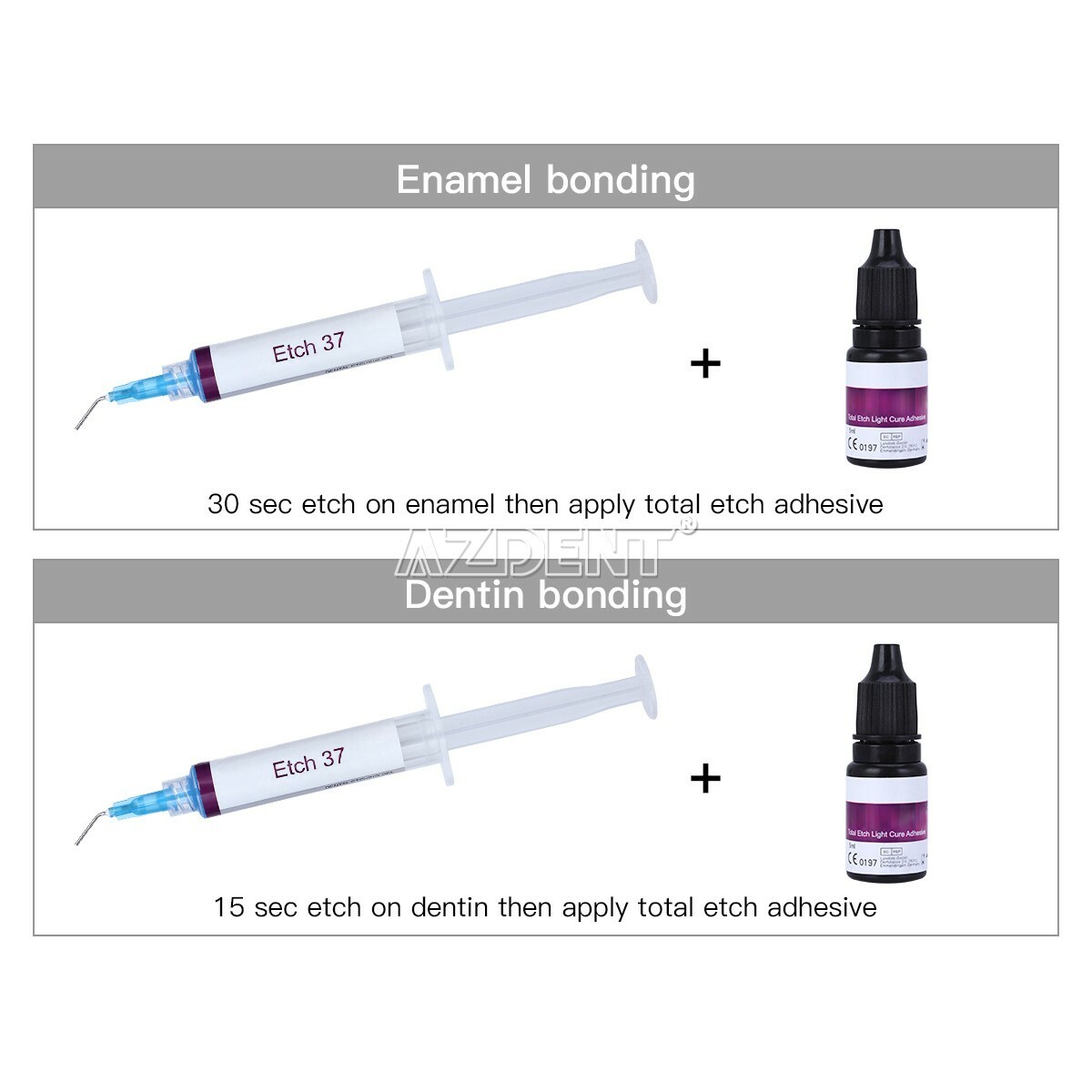 Dentex Dental Acid Etching Gel 37% 5 ml/syringe DX Etch 37