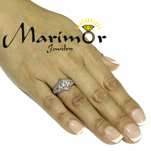 High Polished Stainless Steel 1 Ct CZ Engagement / Fashion Ring Sizes 5-10