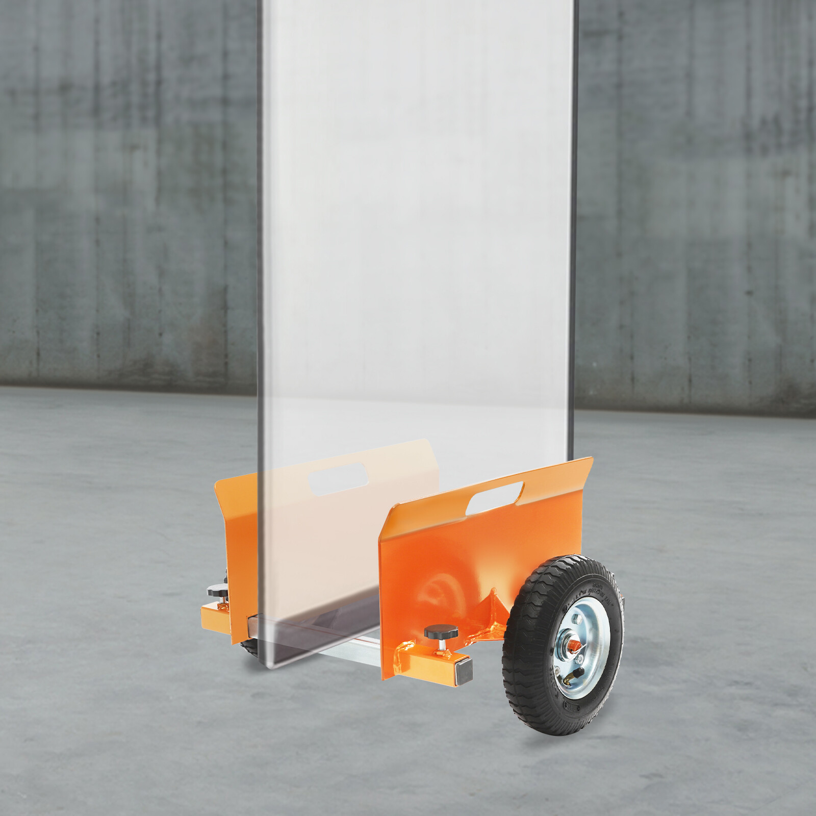 Panel Dolly Cart Heavy Duty Slab Dolly Adjustable Drywall Mover with 8" Wheels