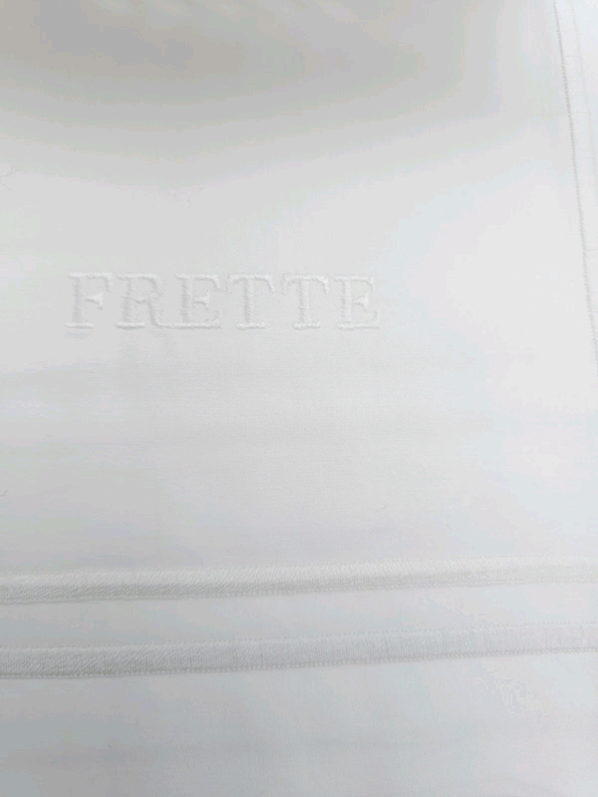 FRETTE Hotel Bianco Bourdon Euro Sham White Set of 2 shams New GL025024