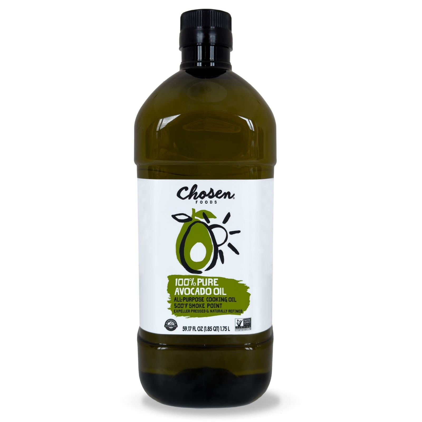 Chosen Foods 100% Pure Avocado Oil, Keto and Paleo Diet Friendly, Kosher Oil for