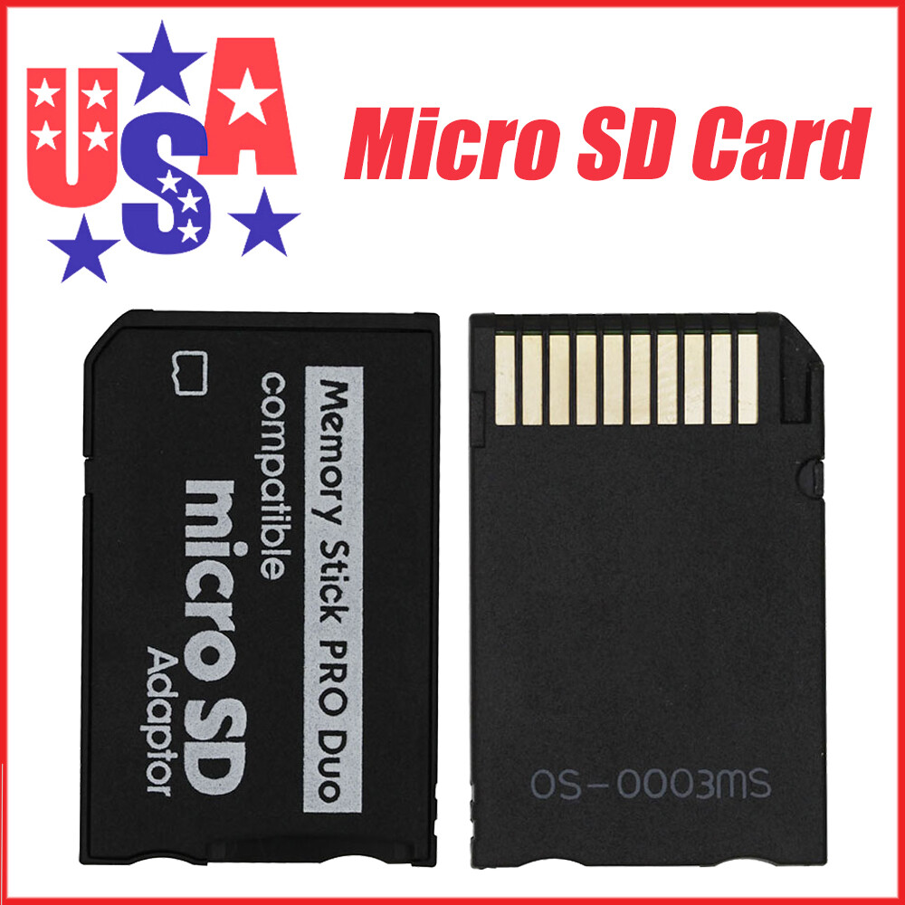 Memory Stick Pro Duo Adapter Converter Camera PSP Micro SD SDHC TF Card Reader