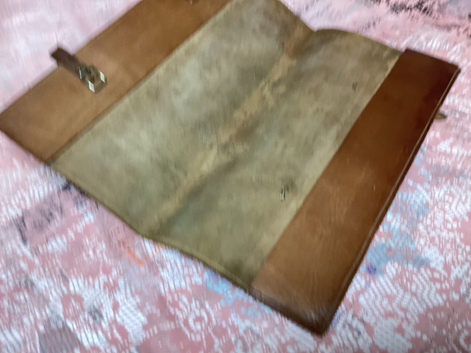 1830's Pre Civil War Leather Document Holder old orignal piece of history