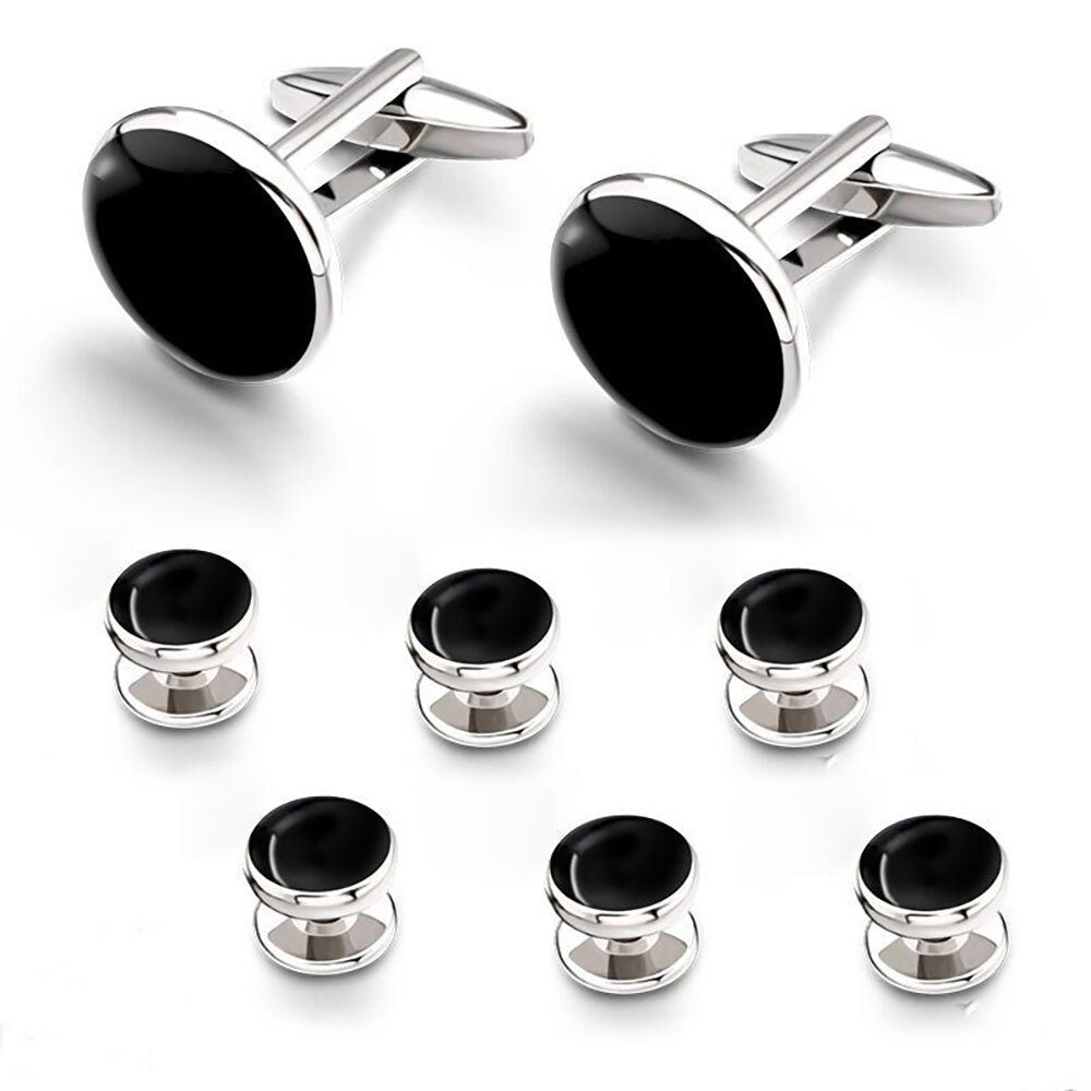 8X Mens Classical Shirt Tuxedo Cufflinks Wedding Party Buttons Cuff Links Studs
