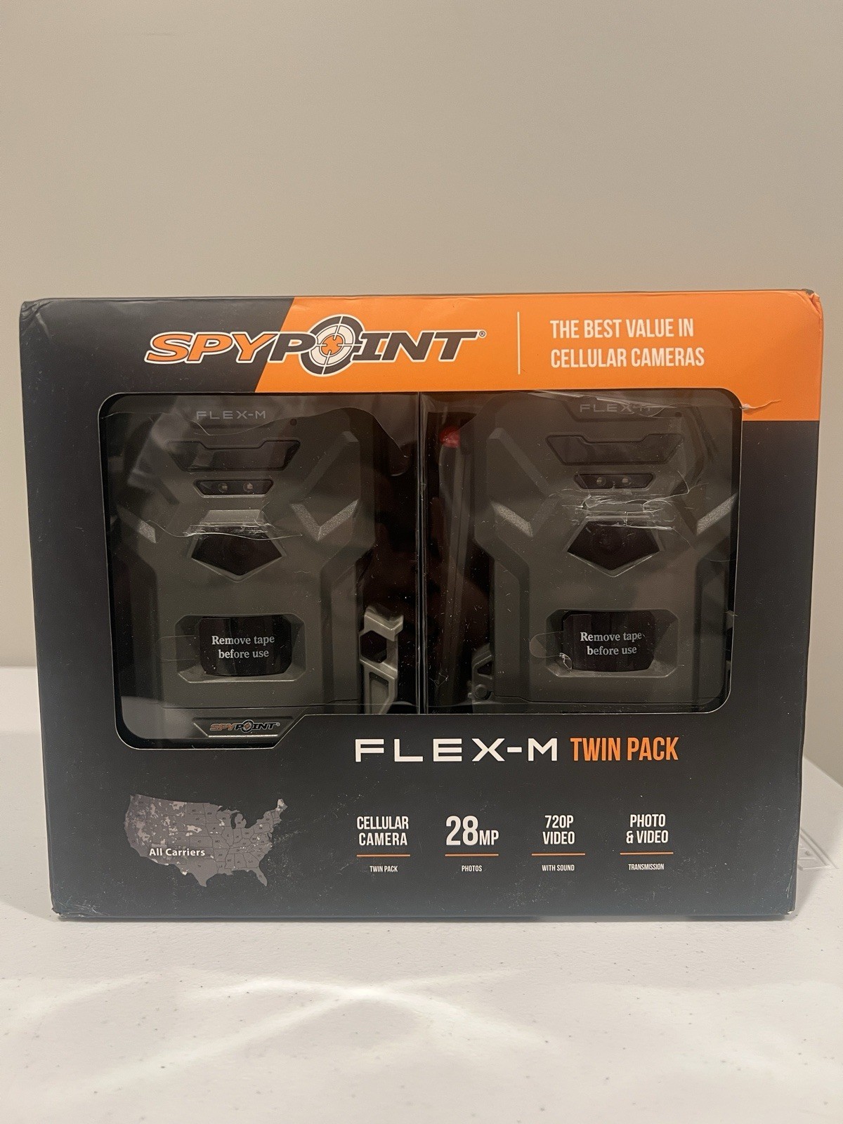 SPYPOINT Flex-M Twin Pack Cellular Trail Camera with GPS, Night Vision, Dual-Sim