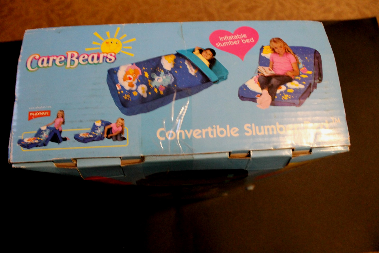 2004 CARE BEARS Convertible Sleeping Slumber Bed Bag Chair CAREBEARS Vintage