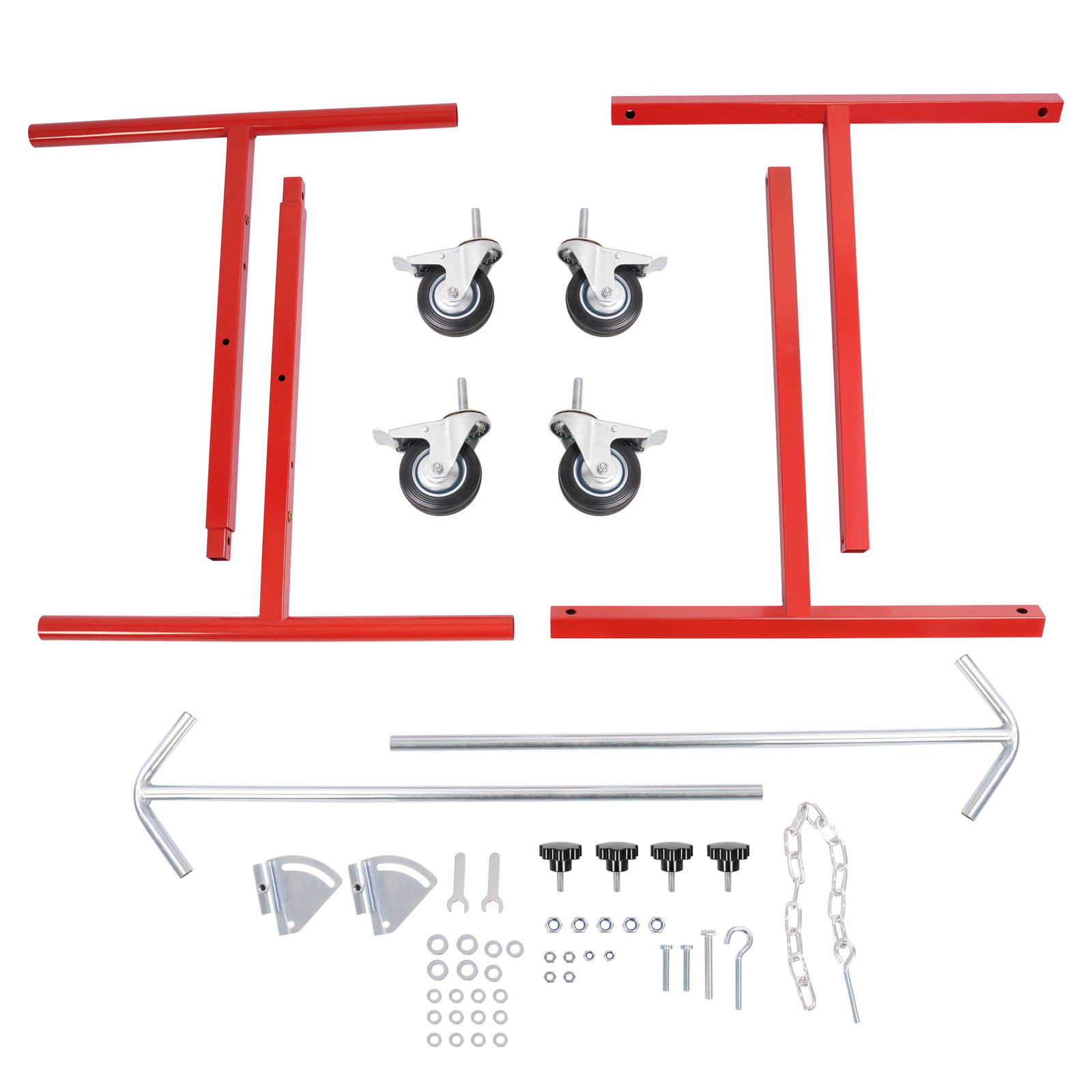 Adjustable Bumper Panel Stand Rack Holder Spraying Painting Repair W/Casters