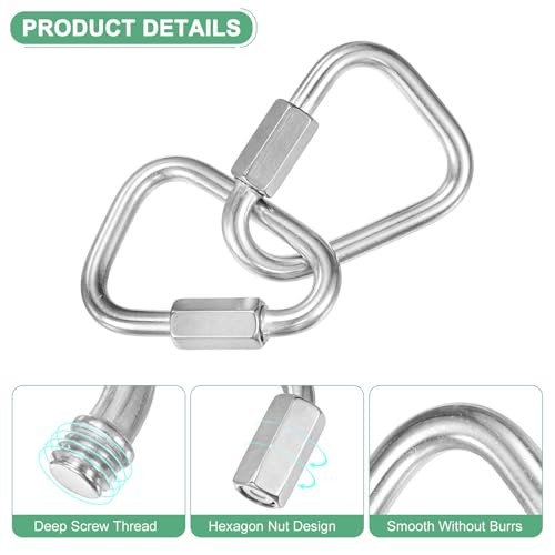 Quick Chain Link Connectors, Stainless Steel Locking Repair Chain M8（5/16"）