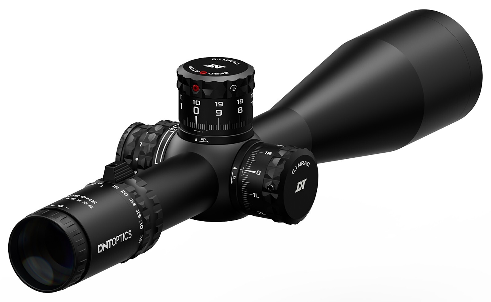 DNT Optics TheOne 7-35x56 FFP MIL TOR/MPR Illuminated Reticle with Zero Stop