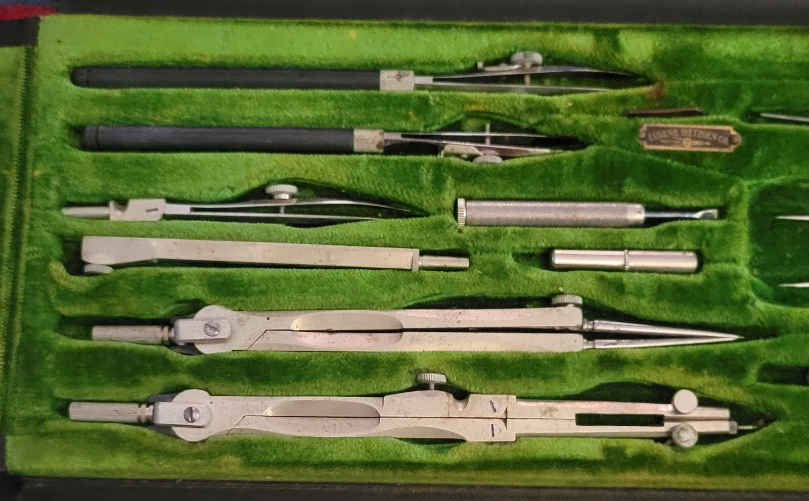 Antique Eugene DIETZGEN Co DRAFTING SET as found see photos