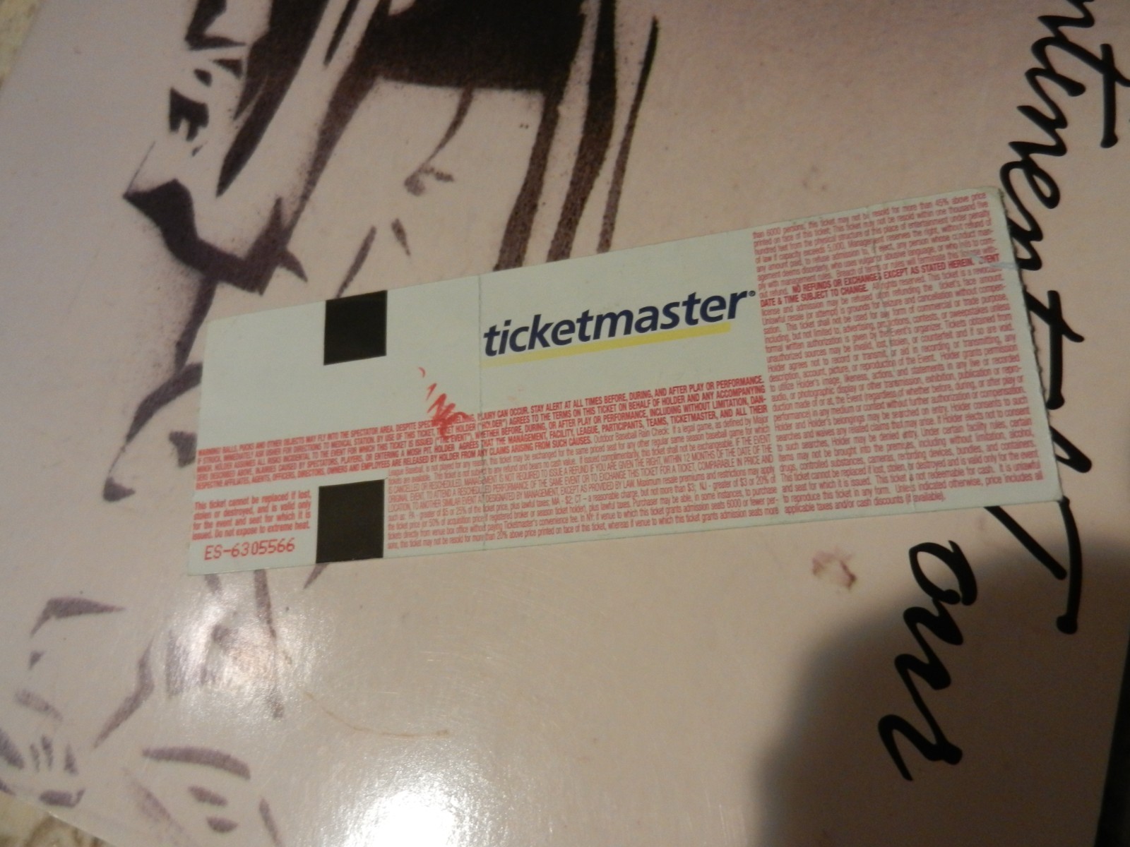 NEIL YOUNG 2007 Continental Tour Book / Chrome Dreams W/TICKET Shea's Buffalo NY