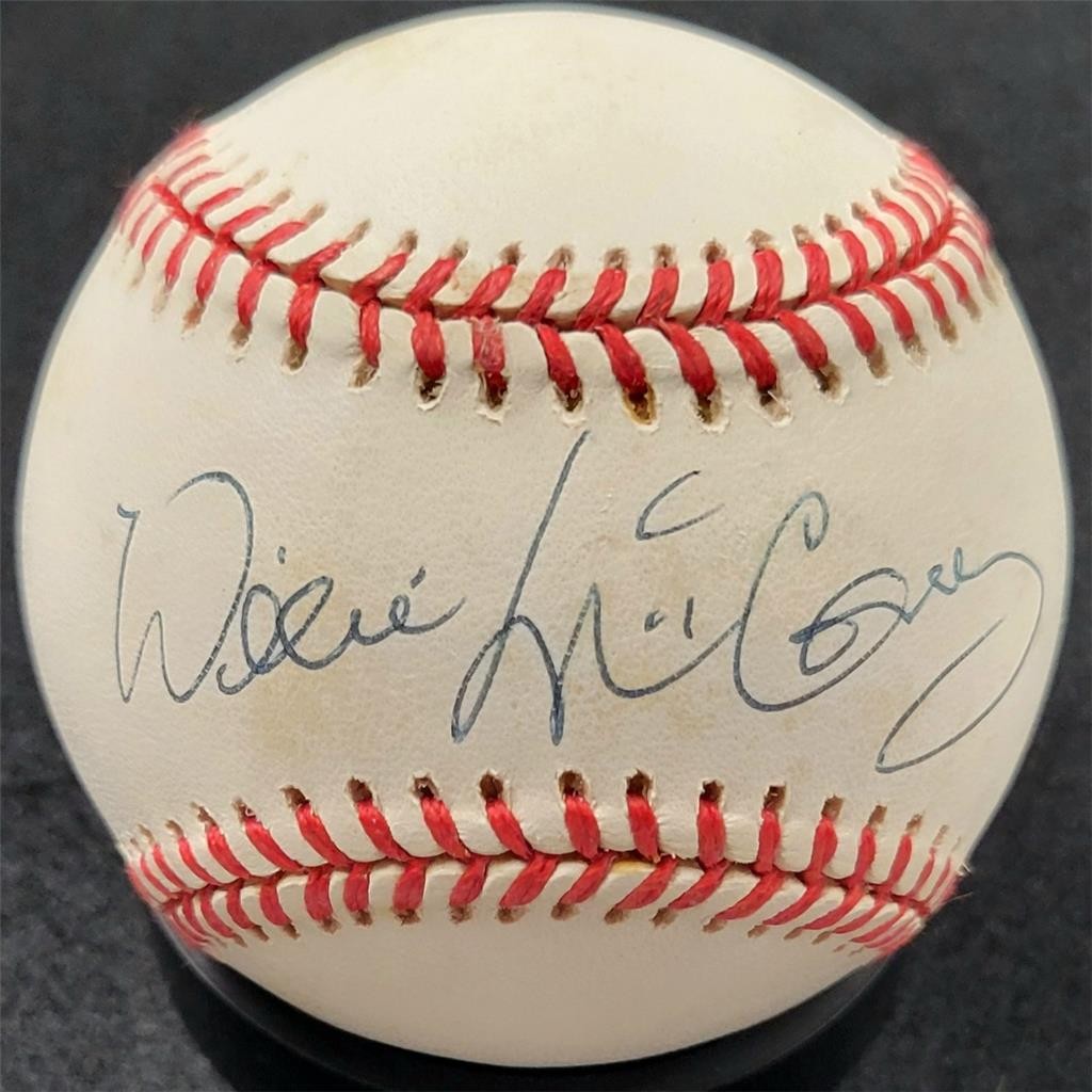Willie McCovey signed NL National League Baseball autograph ~ PSA Sticker