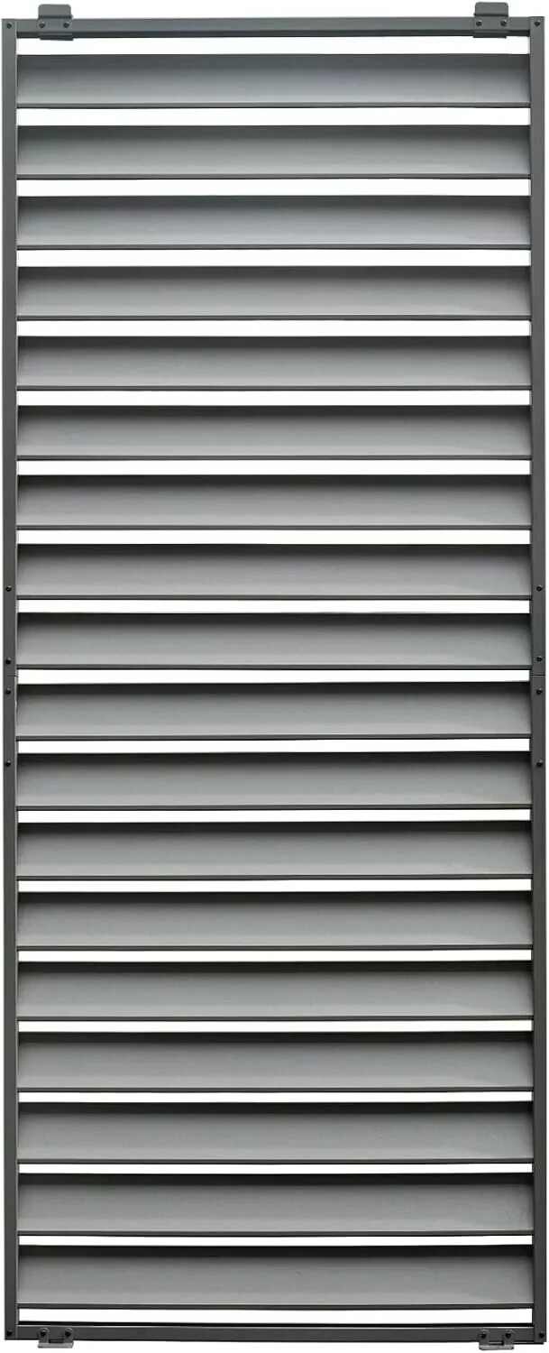Domi Louvered Pergola Accessories Pergola Screens, Waterproof, Wind Block,Grey