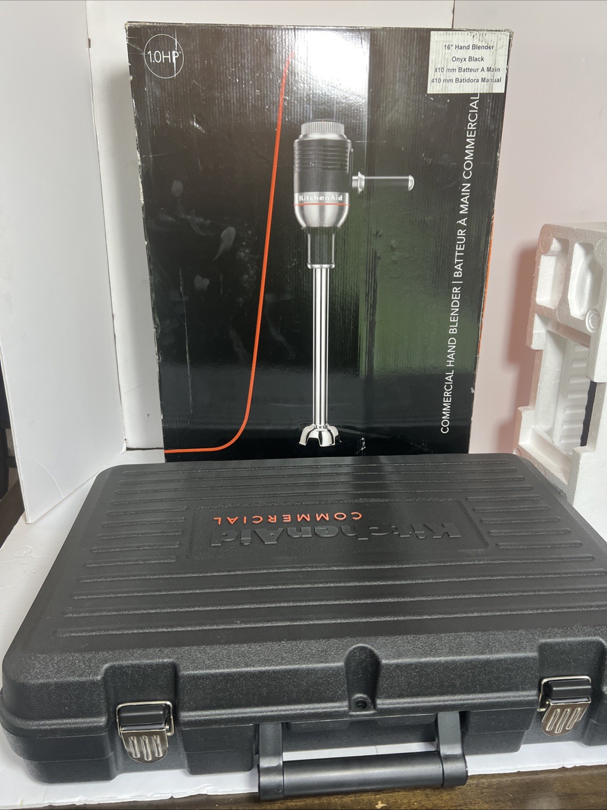 KitchenAid 1HP Commercial Immersion Blender KHBC416OB 16” Heavy Duty NSF