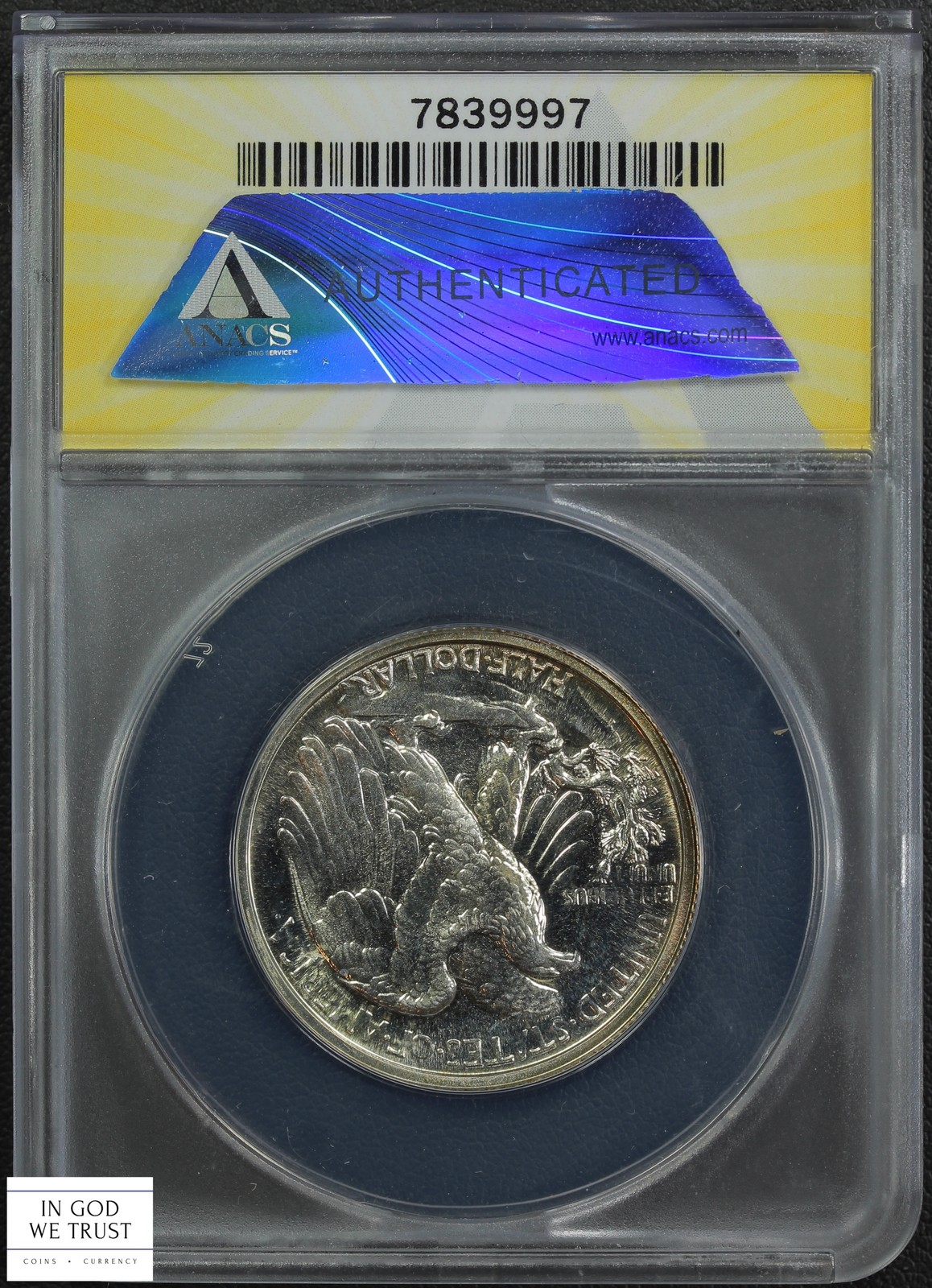 1941 PROOF Walking Liberty Silver Half Dollar 50C ANACS PR 64