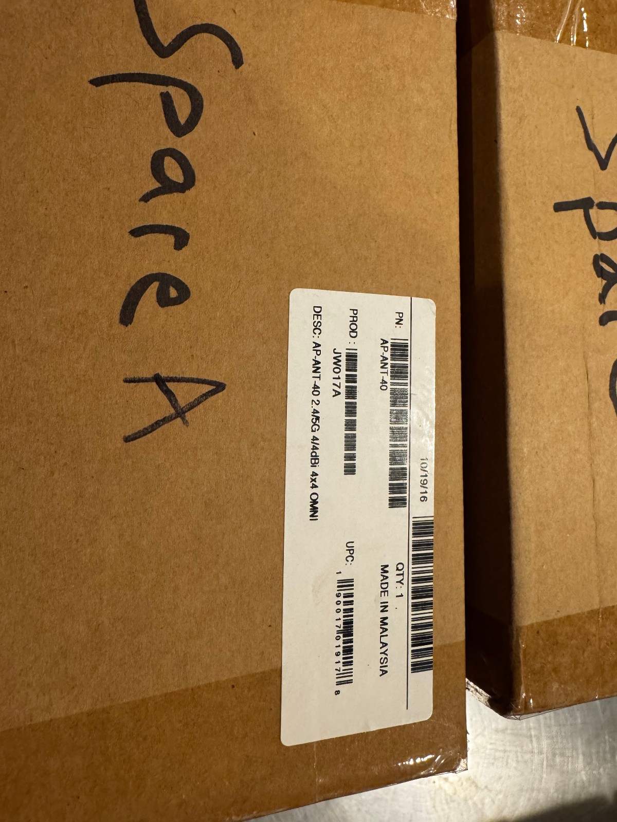 JW017A ARUBA AP-ANT-40 2.4/5GHZ DUAL BAND 4DBI/4DBI