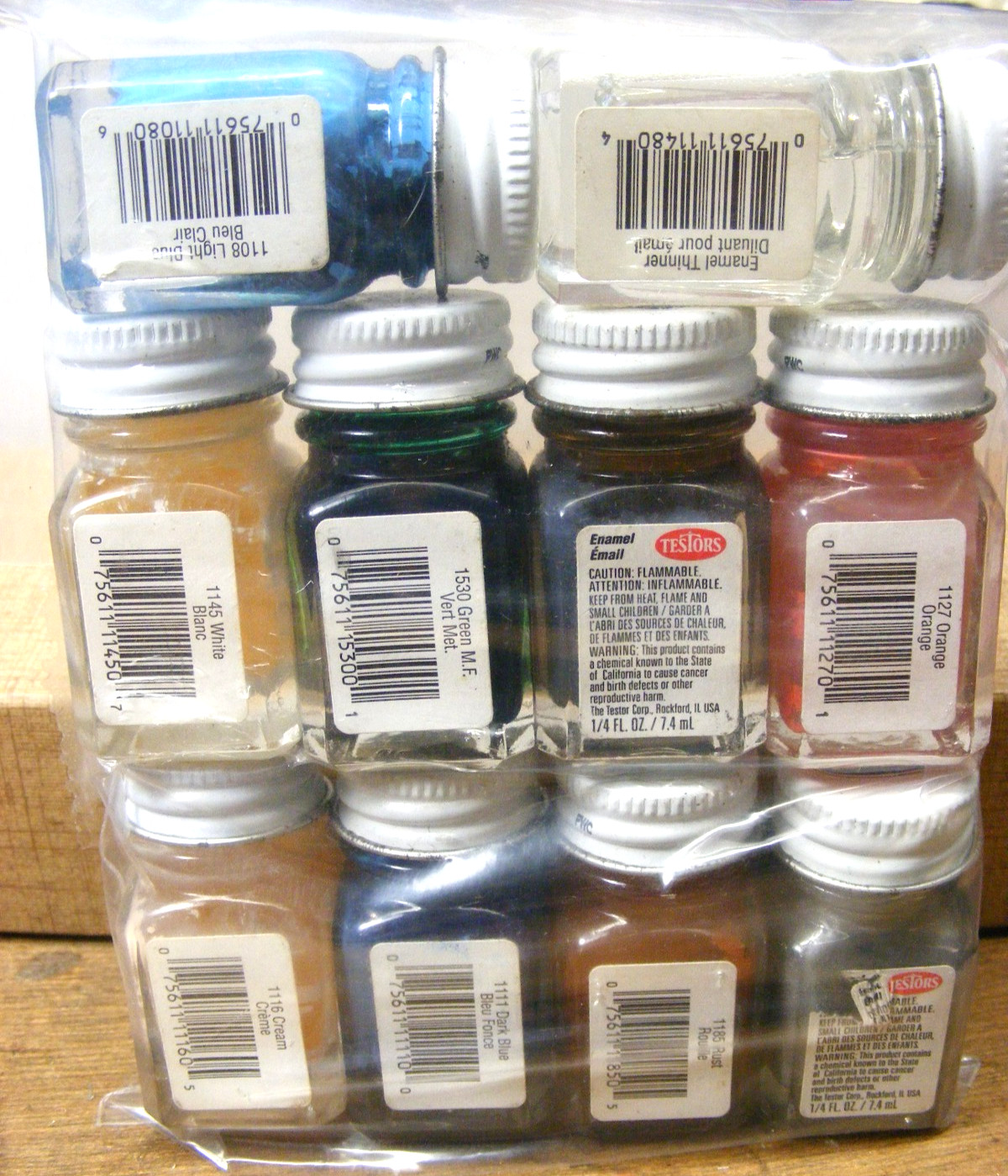 10 Pc Assortment of Testors Pla Enamel Paints (unopened)