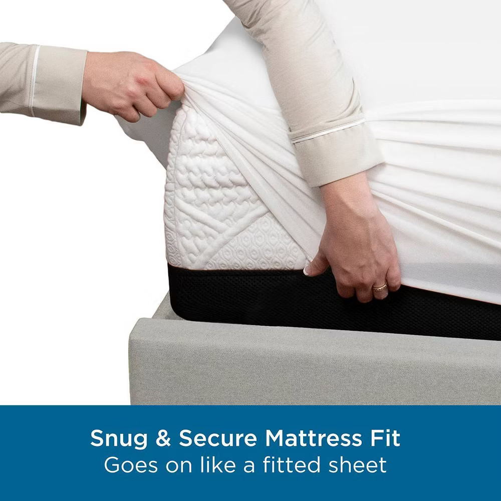 Allerease King Clean Boost Cool Touch Waterproof Machine Washable Fitted