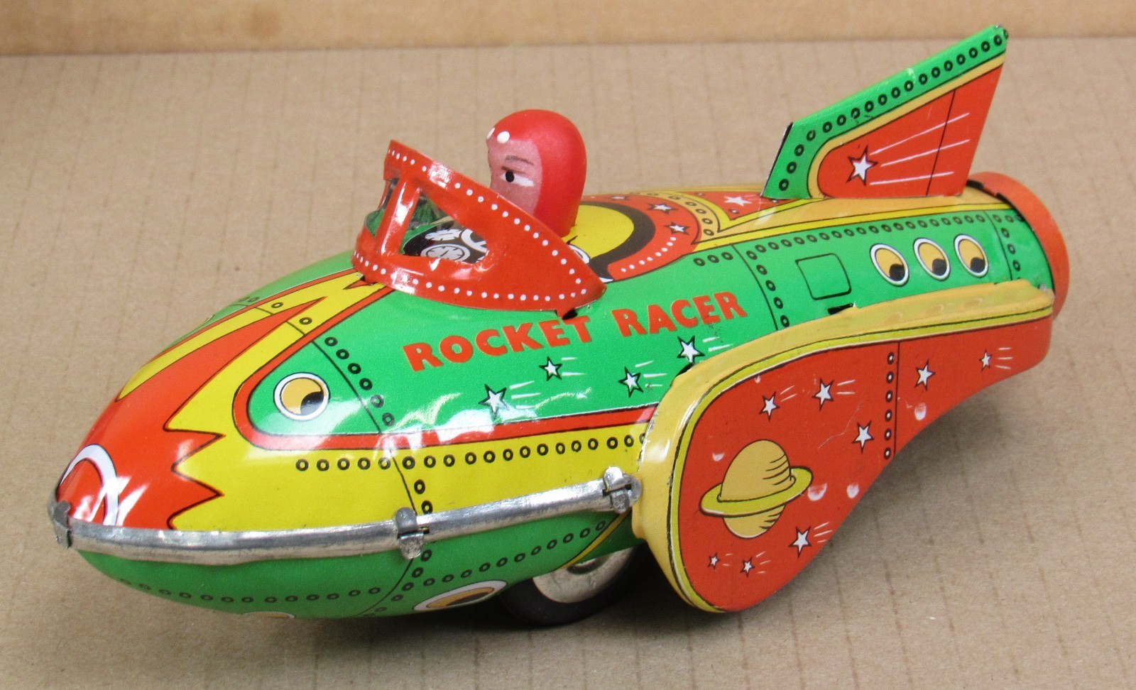 Schylling MF735 "Rocket Racer" Tin Friction Toy NIB 2001