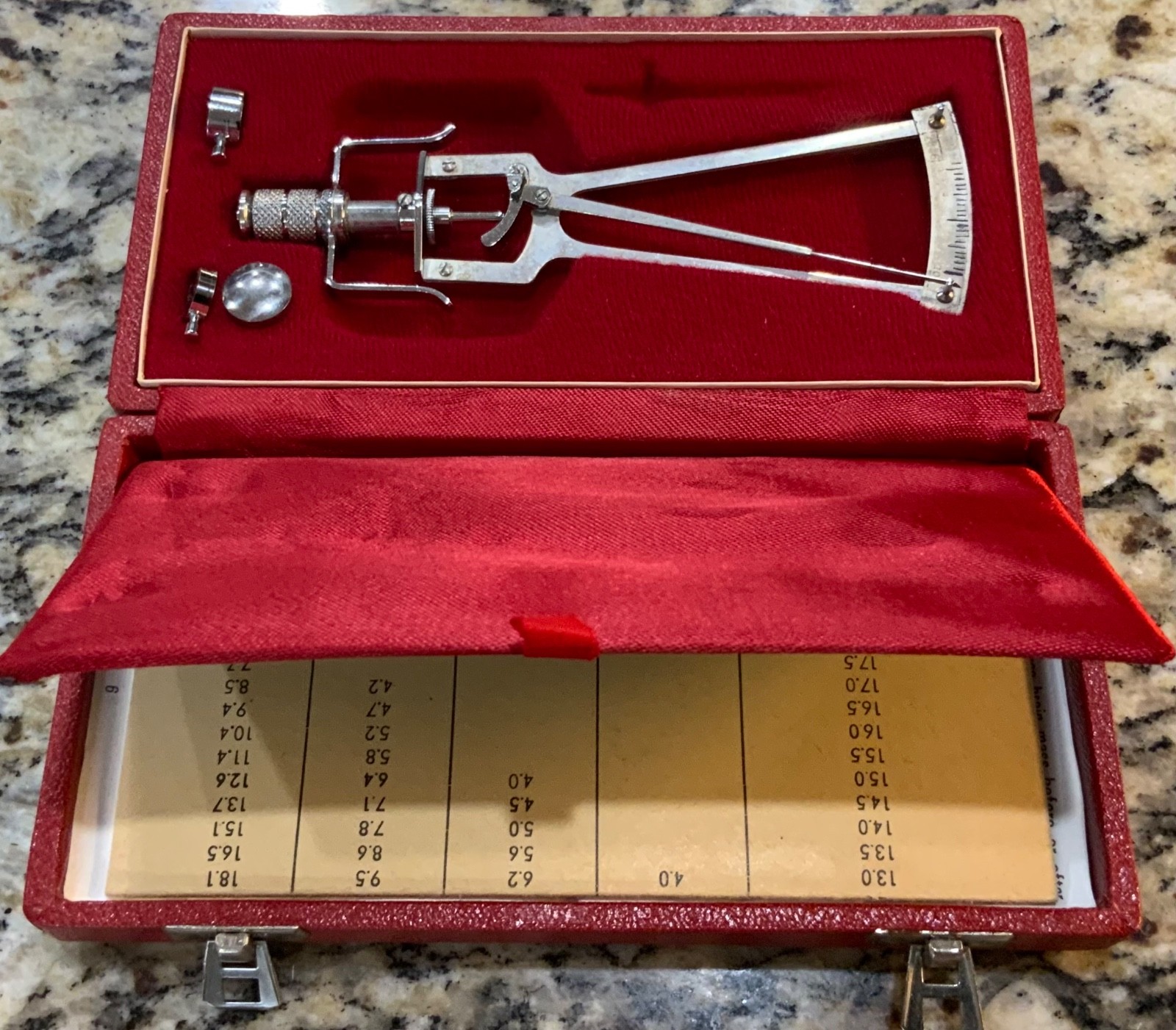 Vintage Schioetz - Tonometer Improved Made In Germany Original Paperwork & Case