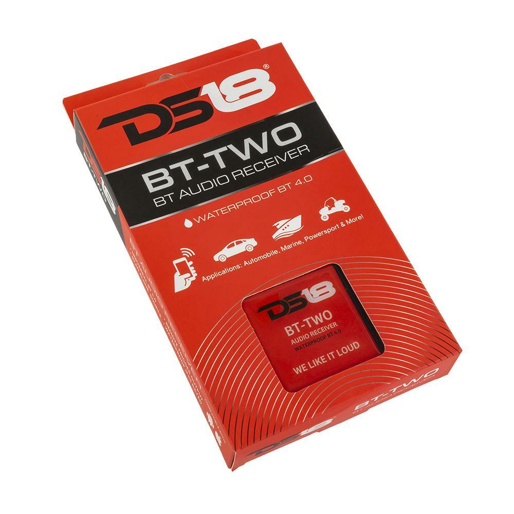 DS18 BT-TWO Bluetooth Receiver - IP65 Waterproof Rated, BT 4.0
