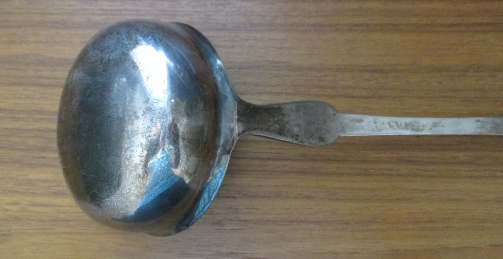 German Antique (1936) Solid Silver Soup Ladle 14" 800W 309 G 10.9 oz Vintage