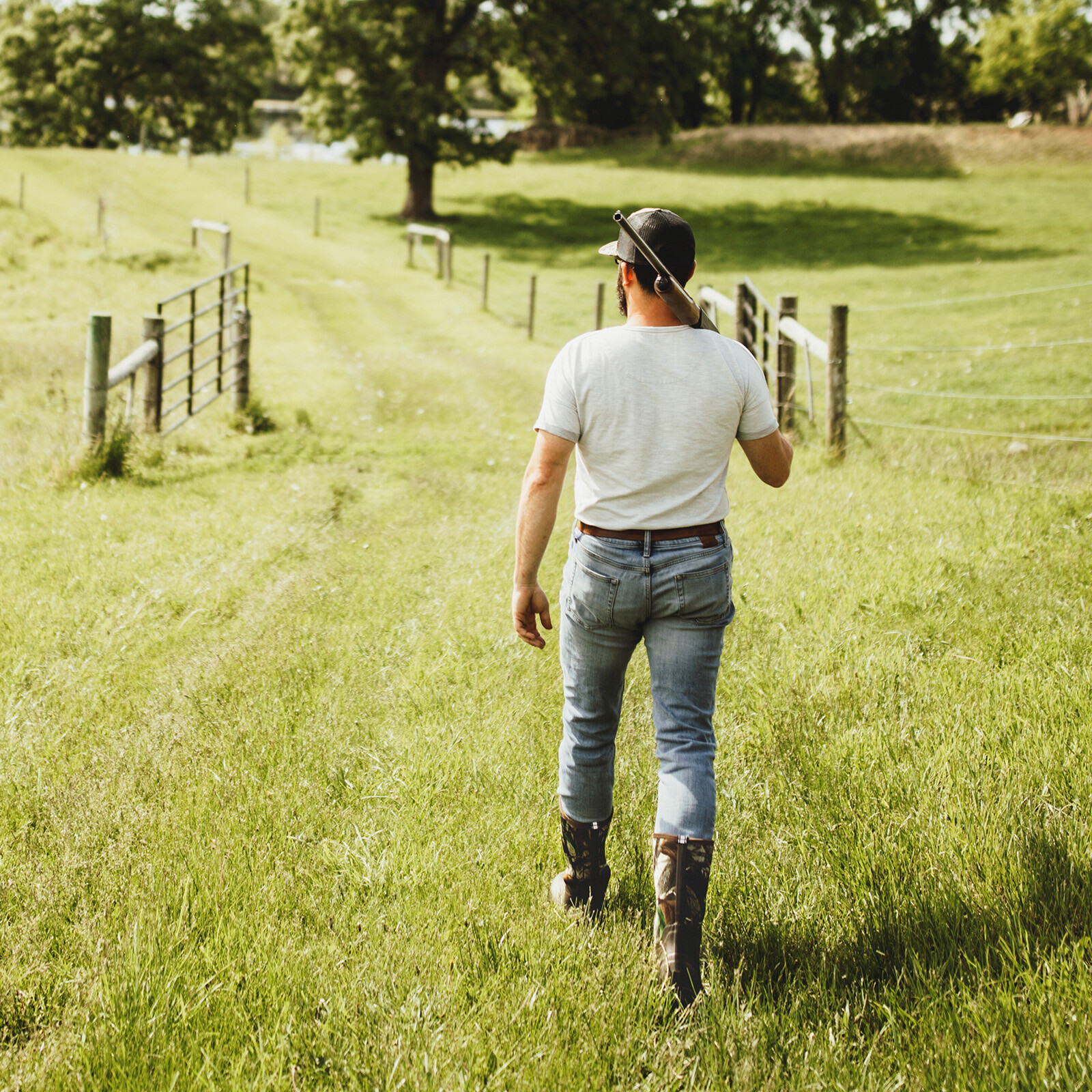 HISEA Men Mid-Calf Rain Boots Waterproof Insulated Snow Hunting Garden Mud Boots