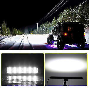 6D 14" LED Light Bar Shock Tower Mount Brackets Fit Can-am Maverick X3 DS RS MAX