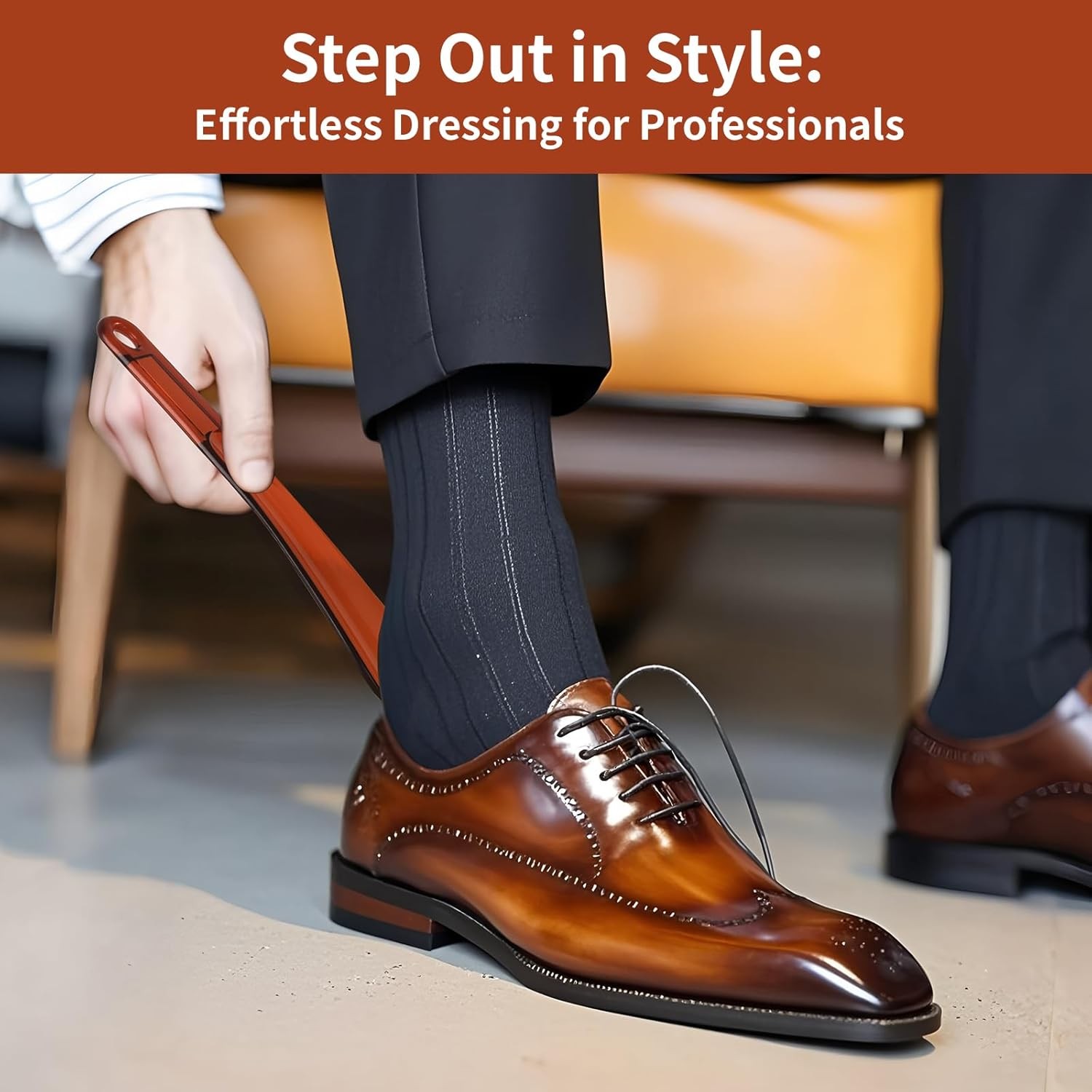 2Pcs Shoe Horns, 9.05 Inches High-toughness Plastic Horn with Hang...