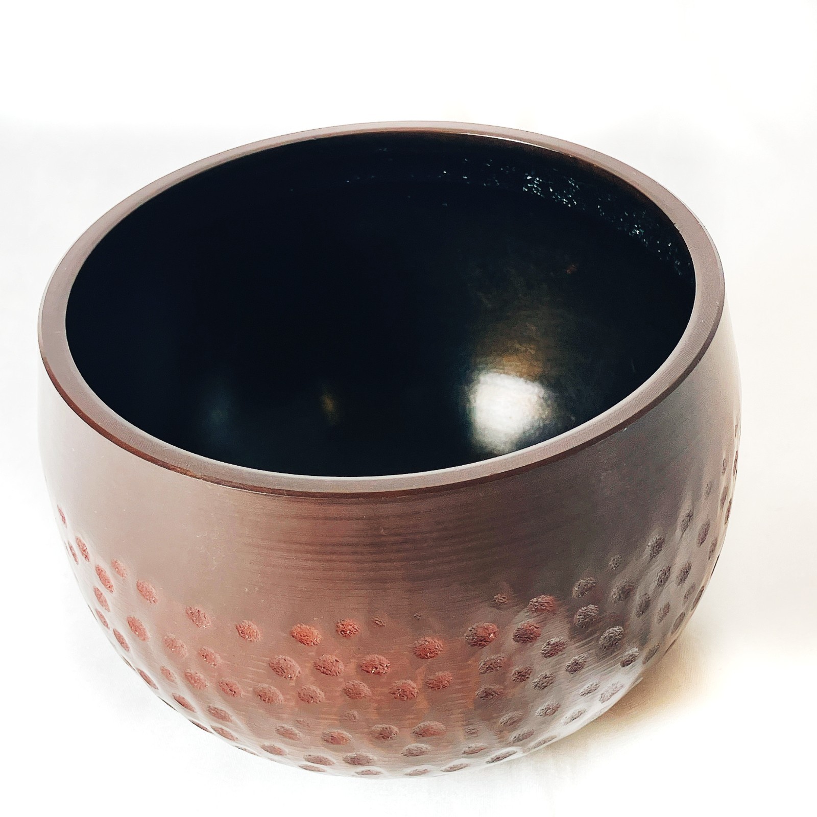 Japanese Buddhist Singing Bowl Bell Orin Bronze Brown 11 cm 4.3 in Zen Sound