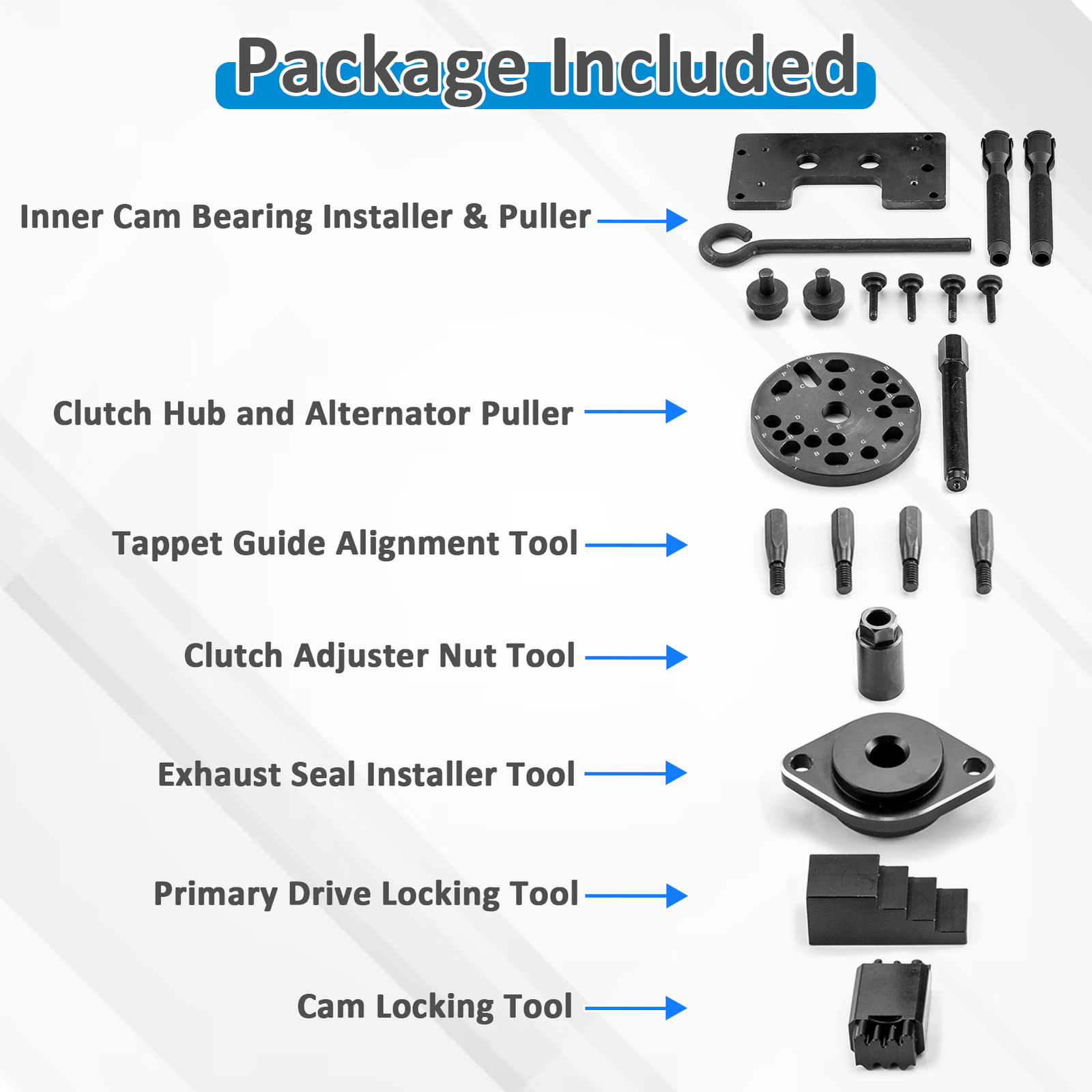 Twin Cam Inner Cam Bearing Installer & Puller Tool For Harley 99-17 TC 99 103