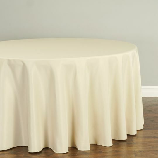 1 or 10 pcs LinenTablecloth 108 in. Round Polyester Tablecloths, 30 Colors!