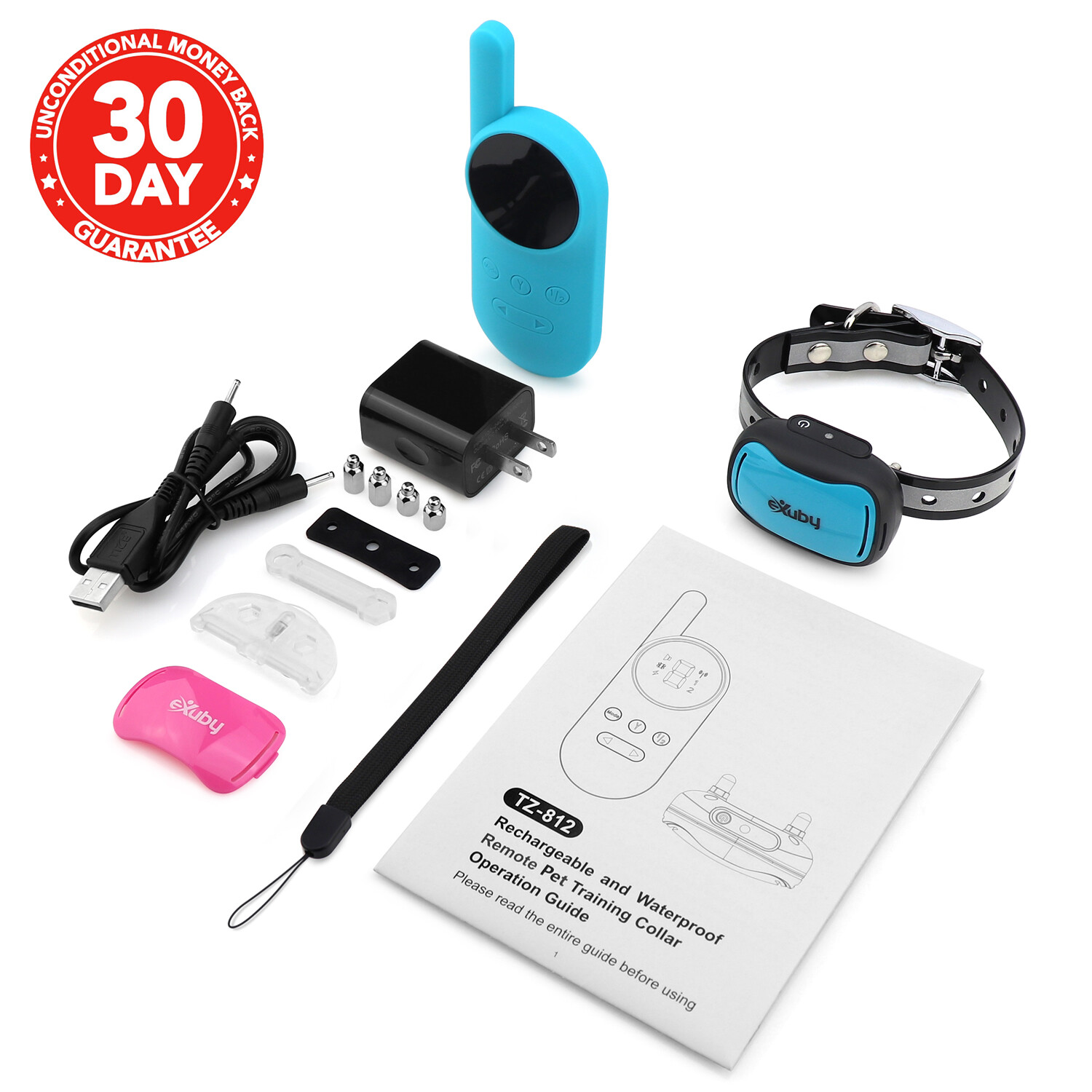 eXuby - Tiny Shock Collar for Small Dogs 5-15lbs - Smallest Collar on the Market