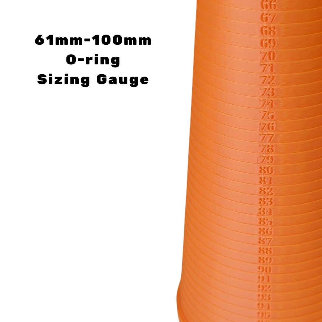 O-Ring Sizing Cone Measuring Tool 3mm-60mm/61mm-100mm and 3mm-30mm Free (Orange)