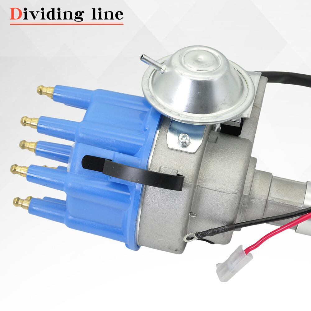 FOR FORD 289 302 BLUE Small Cap HEI Distributor +Coil+UNIVERSAL SPARK PLUG WIRES