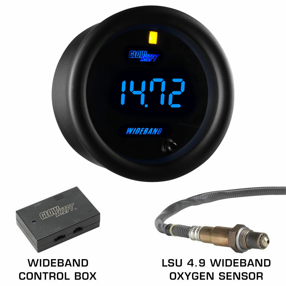 GlowShift T7 Boost, Oil PSI & Digital Wideband Gauges + Pod for 99-05 VW Golf