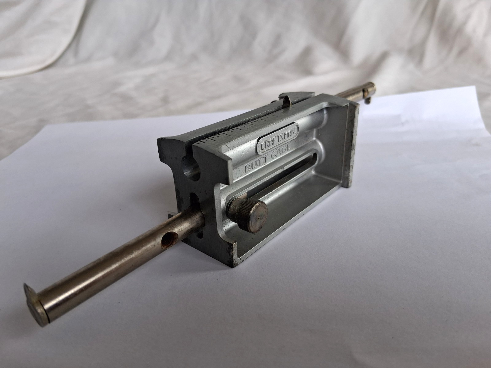 Vintage Craftsman No. 3940 Mortise Butt Gage Marking Scribe Tool - Made in USA