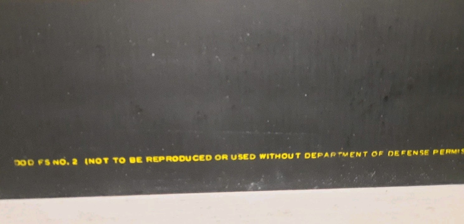 Vintage Original Fallout Shelter Sign Cold War 1960s Era Department of Defense