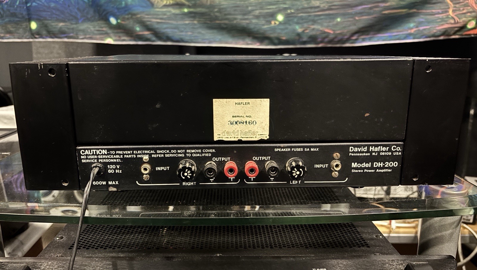 Hafler DH-200 Audiophile Stereo Power Amplifier Tested & Working Great