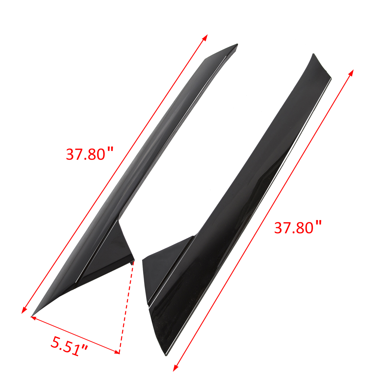Pair Inner & Outer Windshield A Pillar Molding Trim For Ford Explorer 2011-2019