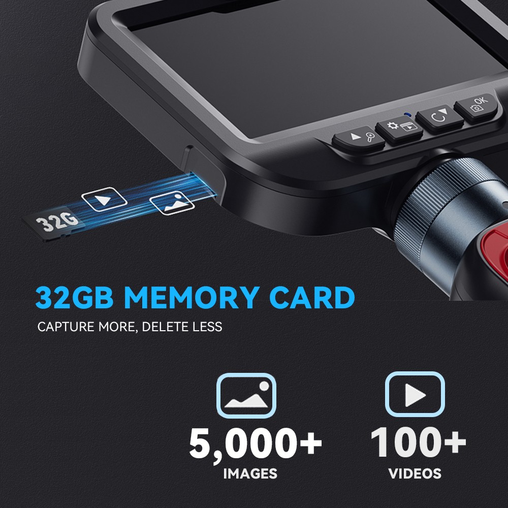 SALE! 4-Way 720° Articulating Borescope Industrial Endoscope Inspection Camera