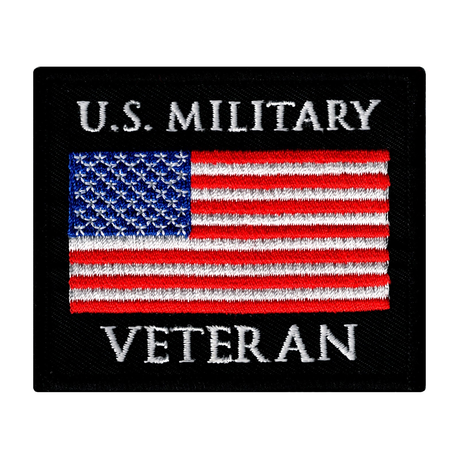 US MILITARY VETERAN PATCH embroidered iron-on AMERICAN ARMED FORCES VET USA FLAG