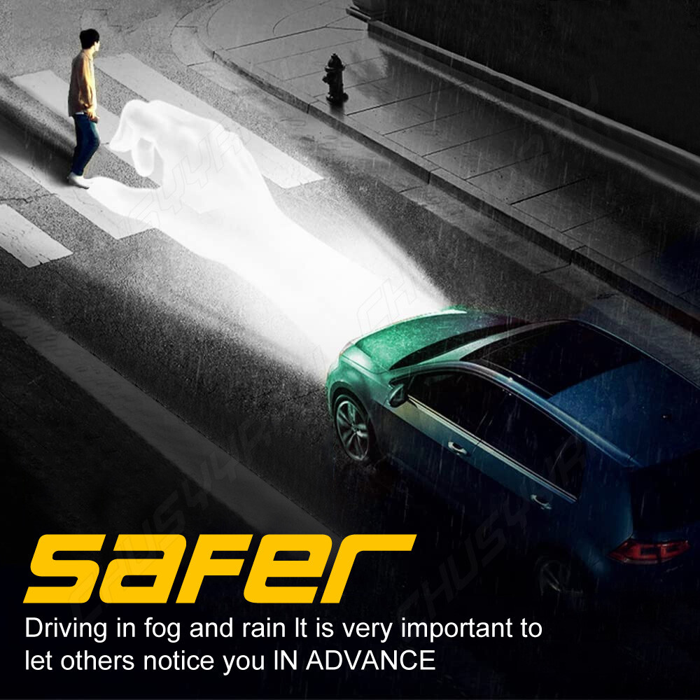 For Motorcycle H4 6500K LED Hi/Lo Beam Front Light Bulb Super Bright Headlight