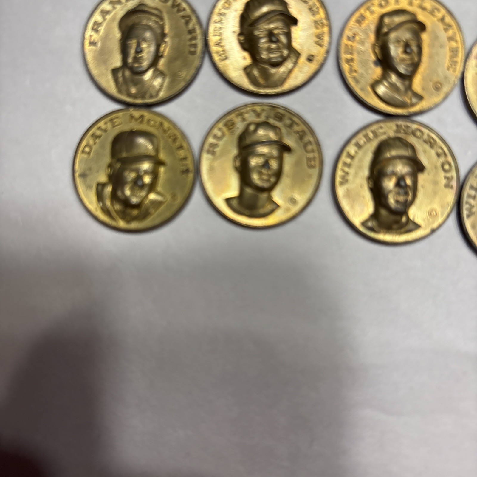 1969 Citgo Gasoline Baseball Coin Complete Set of 20 ( Aaron-Rose-Killebrew- etc