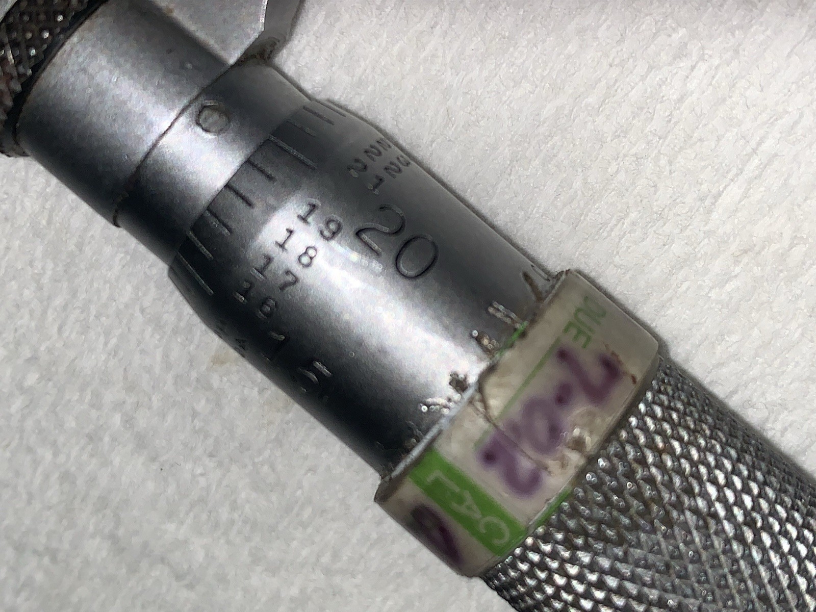 Vg Starrett 256 Disc-Type Outside Micrometer 0-1” Ratchet Stop Has Engravings