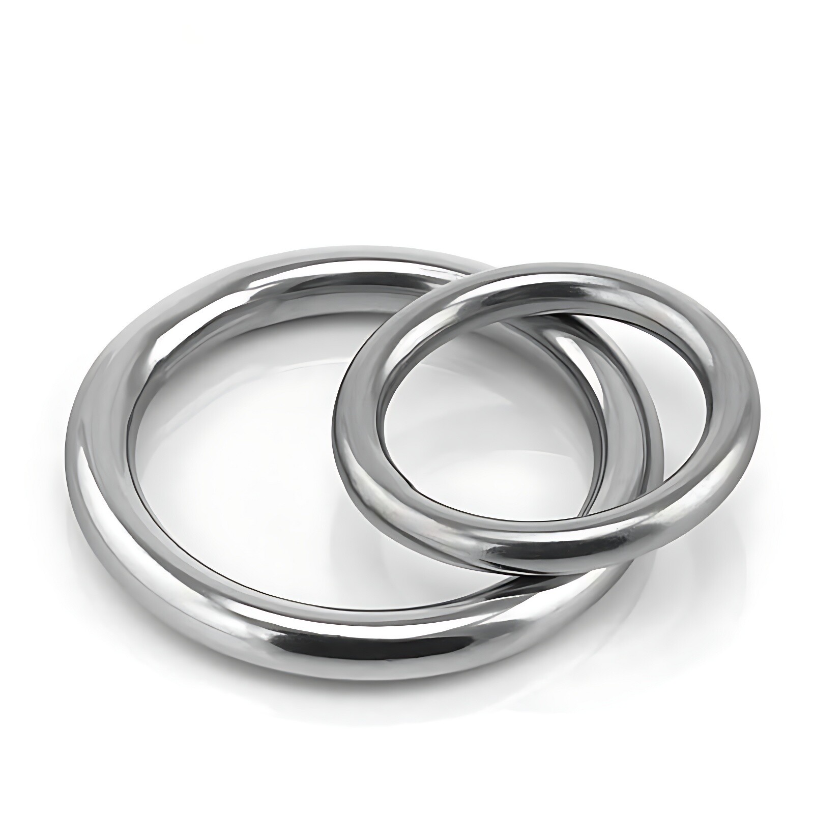 A2 Stainless Steel Heavy Duty Solid Metal O Ring Welded Smooth Round Rings